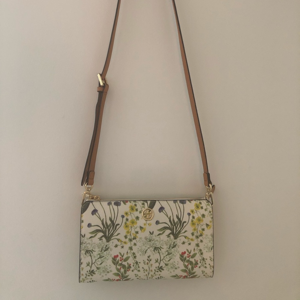 Tory Burch Botanical Watercolor Robinson Crossbody